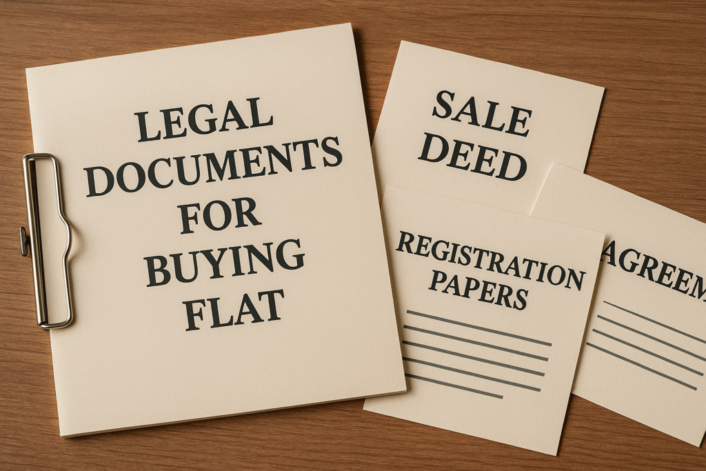 Legal documents required for buying flat in Dwarka Mor including sale deed and registration papers